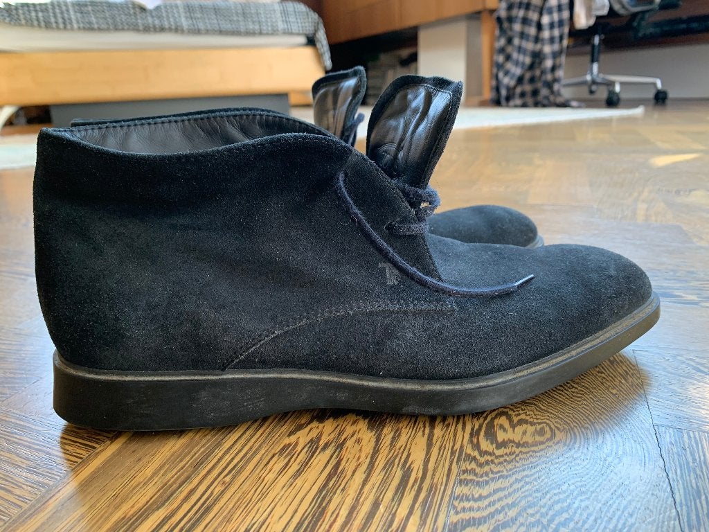 Tod's heren desert boots blauw suede maat 7,5 / 41,5 izgs, Blauw, Boots, Zo goed als nieuw, Blauw