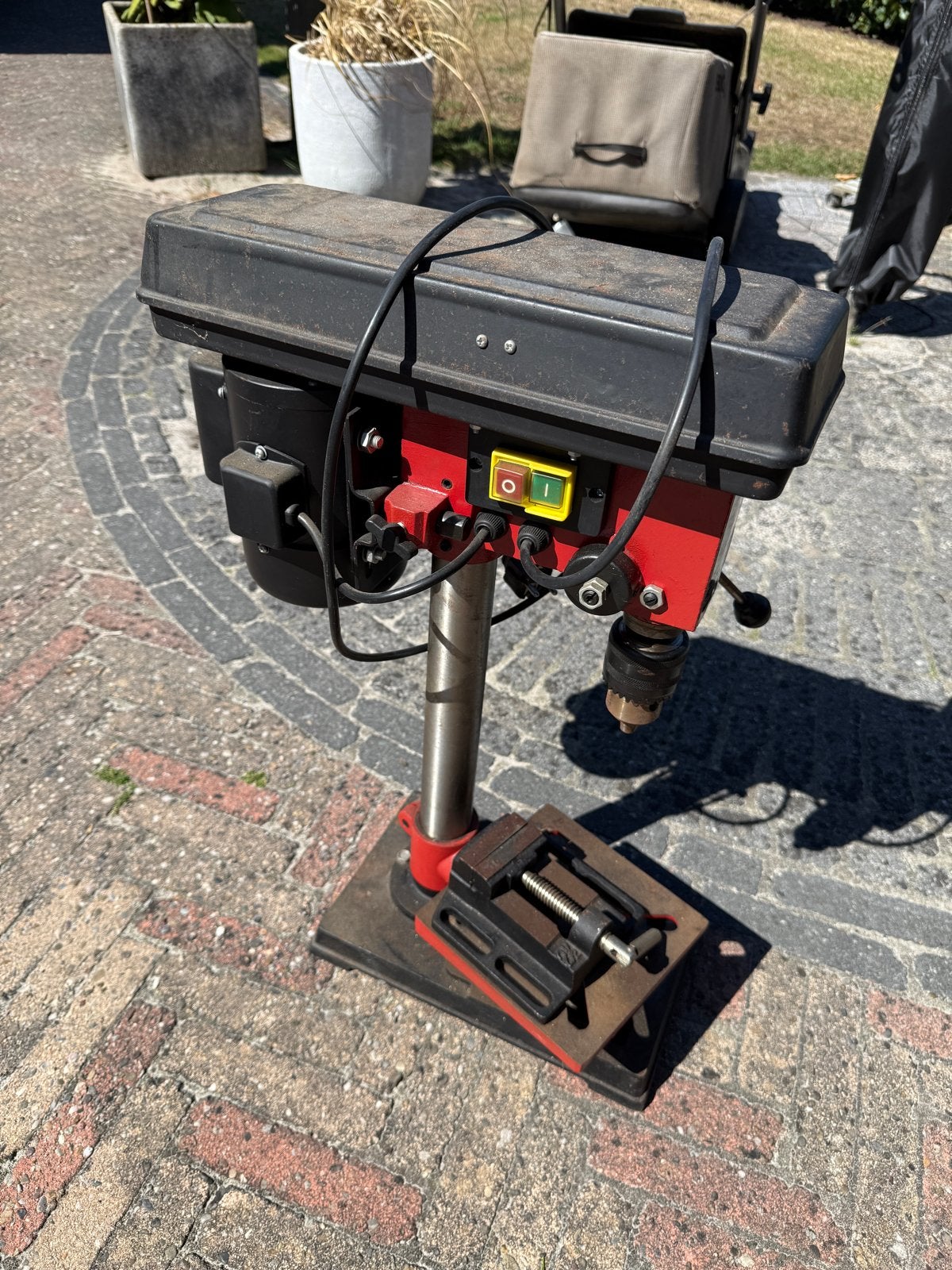 TopCraft Kolomboormachine - Krachtige Boormachine, Doe-het-zelf en Verbouw, Gereedschap | Boormachines, Ophalen, Gebruikt, 600 watt of meer