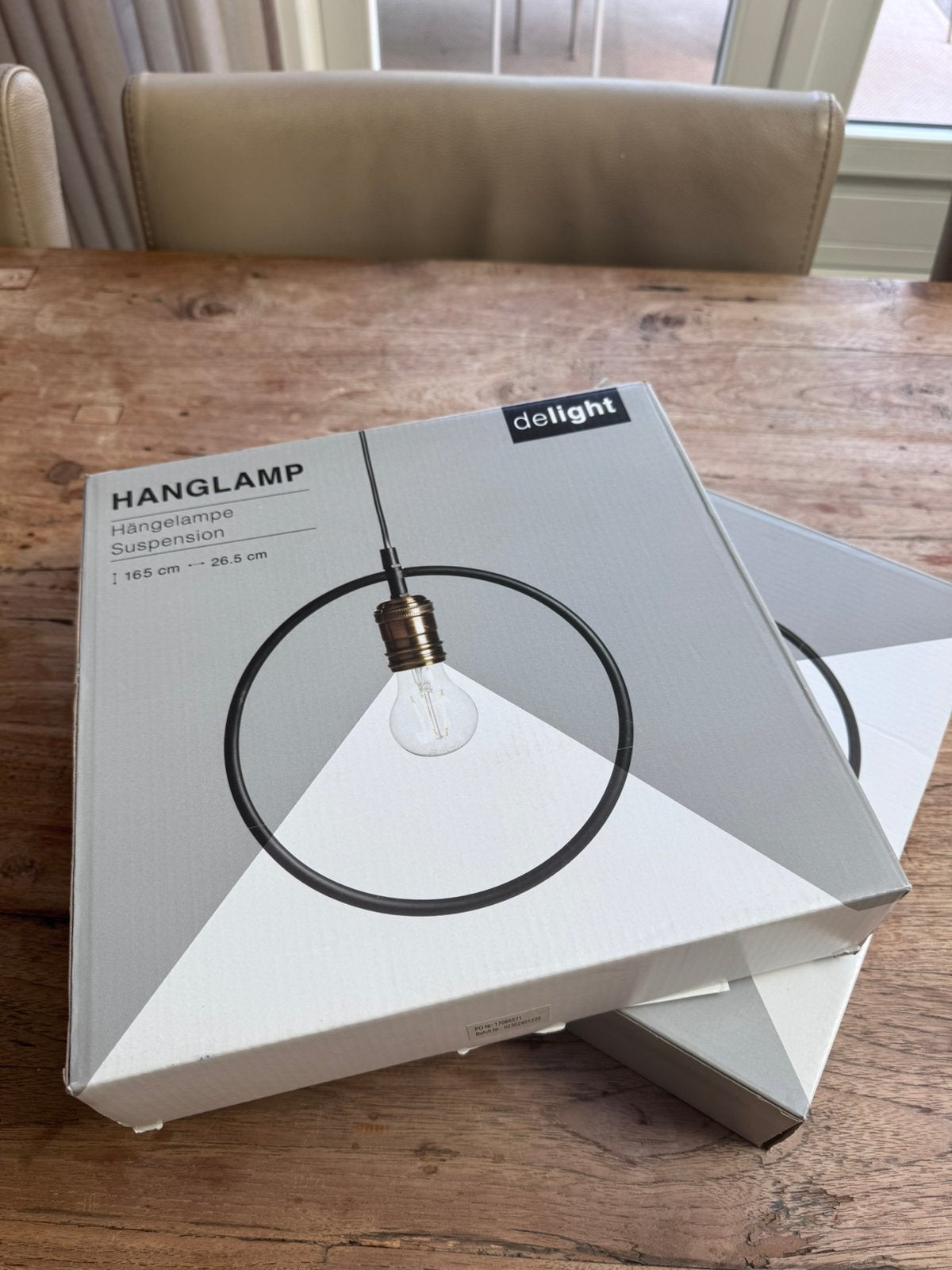 2 hanglampen zwart, Ophalen, Nieuw