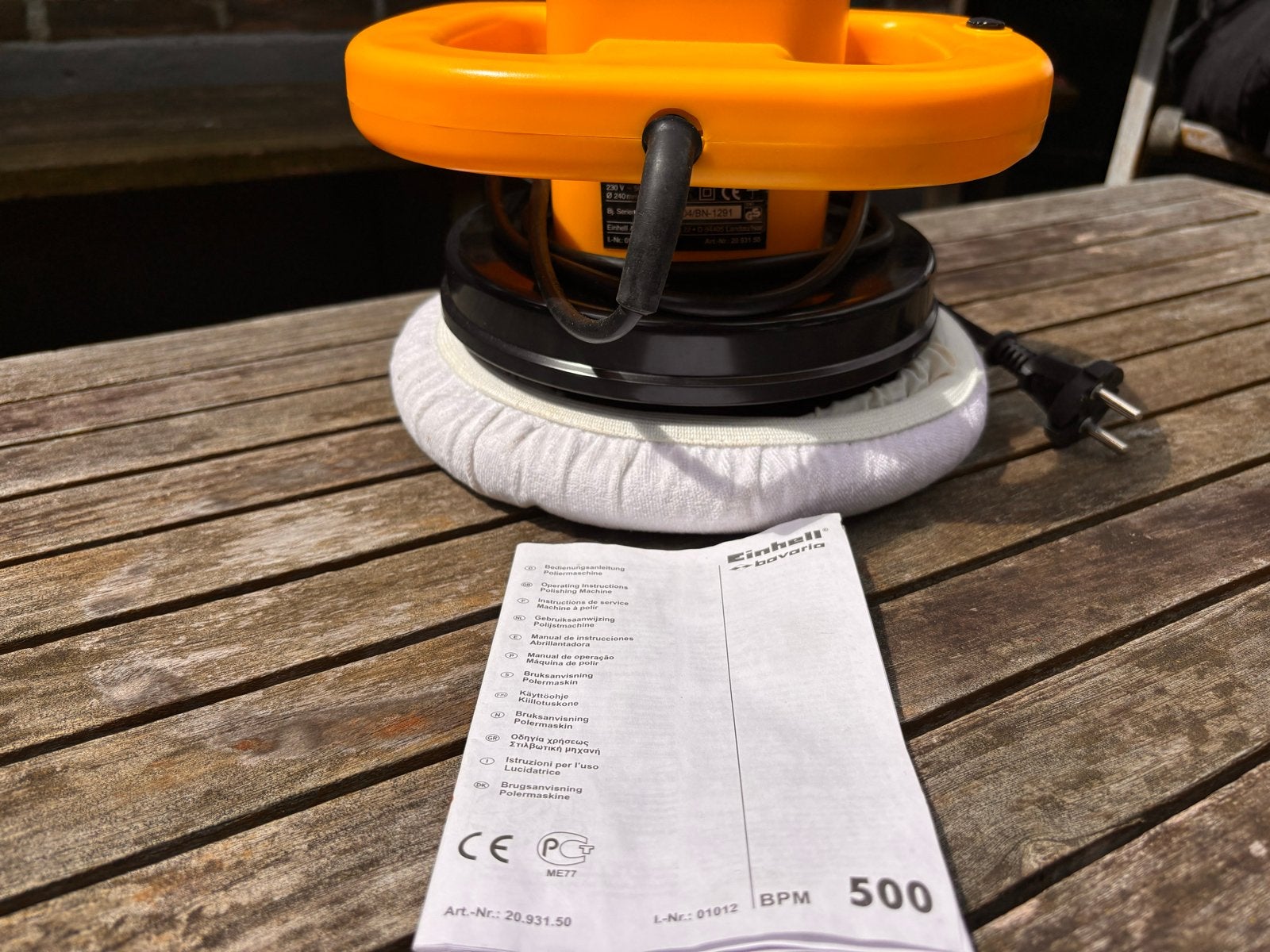 Einhell Polijstmachine BPM 500 - Zo goed als nieuw, Ophalen of Verzenden, Zo goed als nieuw, Minder dan 600 watt, Overige typen