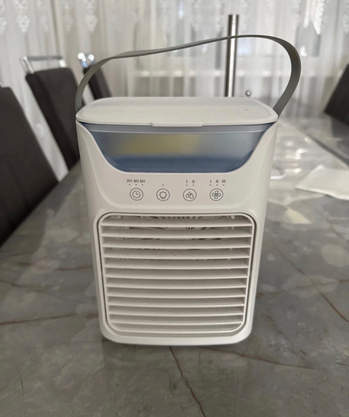 Compacte USB Ventilator met Vernevelaar en Timer, Ophalen of Verzenden, Nieuw, Tafelventilator