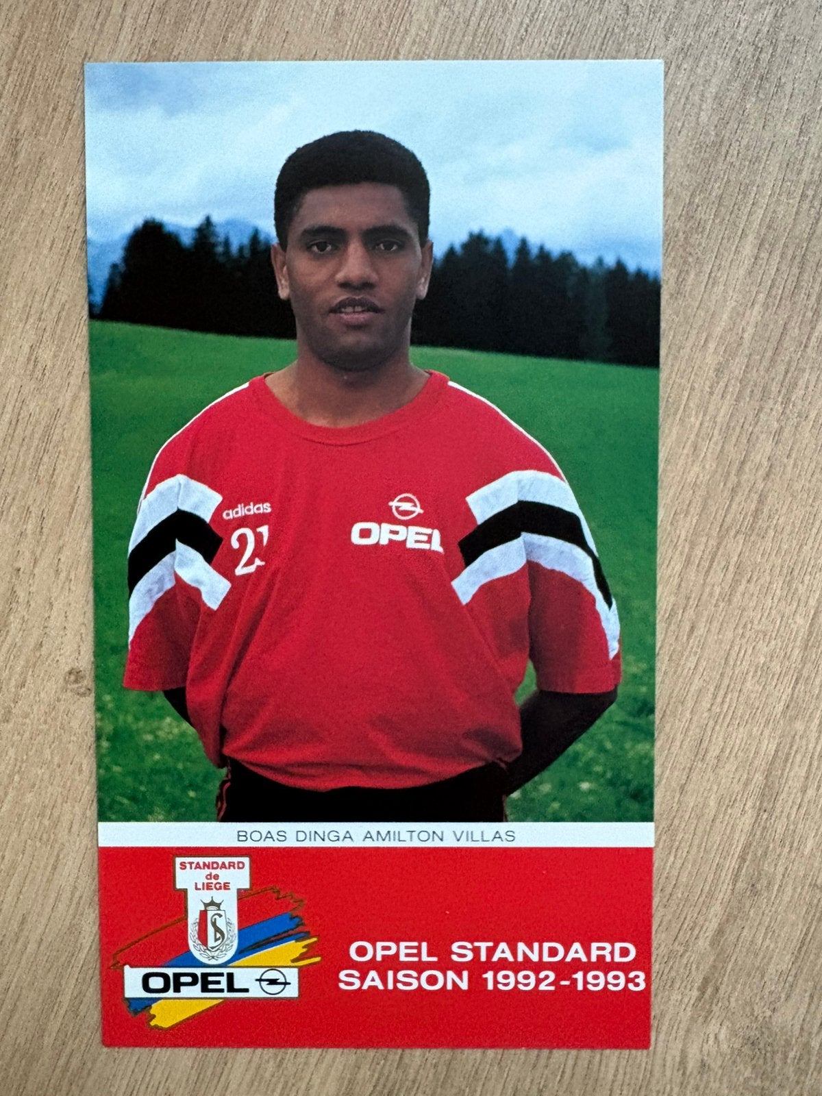 Fotokaart Boas Villas (Standard Luik)., Ophalen of Verzenden, Nieuw, Buitenlandse clubs, Spelerskaart