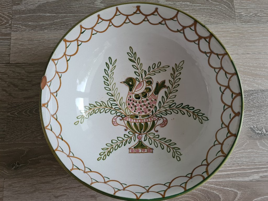 Een oude aardewerk schaal uit Portugal, Antiek en Kunst, Ophalen of Verzenden