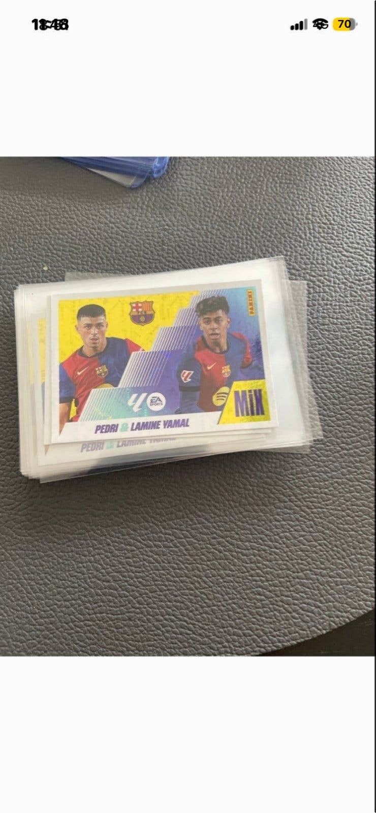 Panini Pedri & Lamine Yamal FC Barcelona 50x beschikbaar, Ophalen of Verzenden, Zo goed als nieuw, Plaatje
