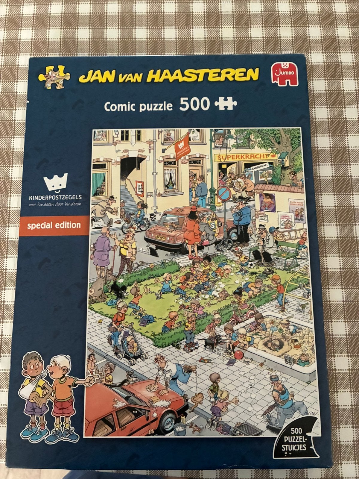 Jan van Haasteren Comic puzzel 500 Kinderpostzegels, Hobby en Vrije tijd, Denksport en Puzzels, Ophalen of Verzenden, 500 t/m 1500 stukjes