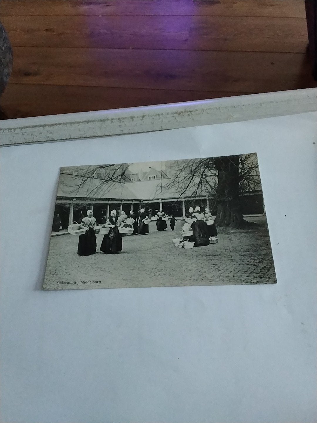 Oude briefkaart: Botermarkt Middelburg, voor 1920, Ophalen of Verzenden, Voor 1920, Gelopen, Zeeland