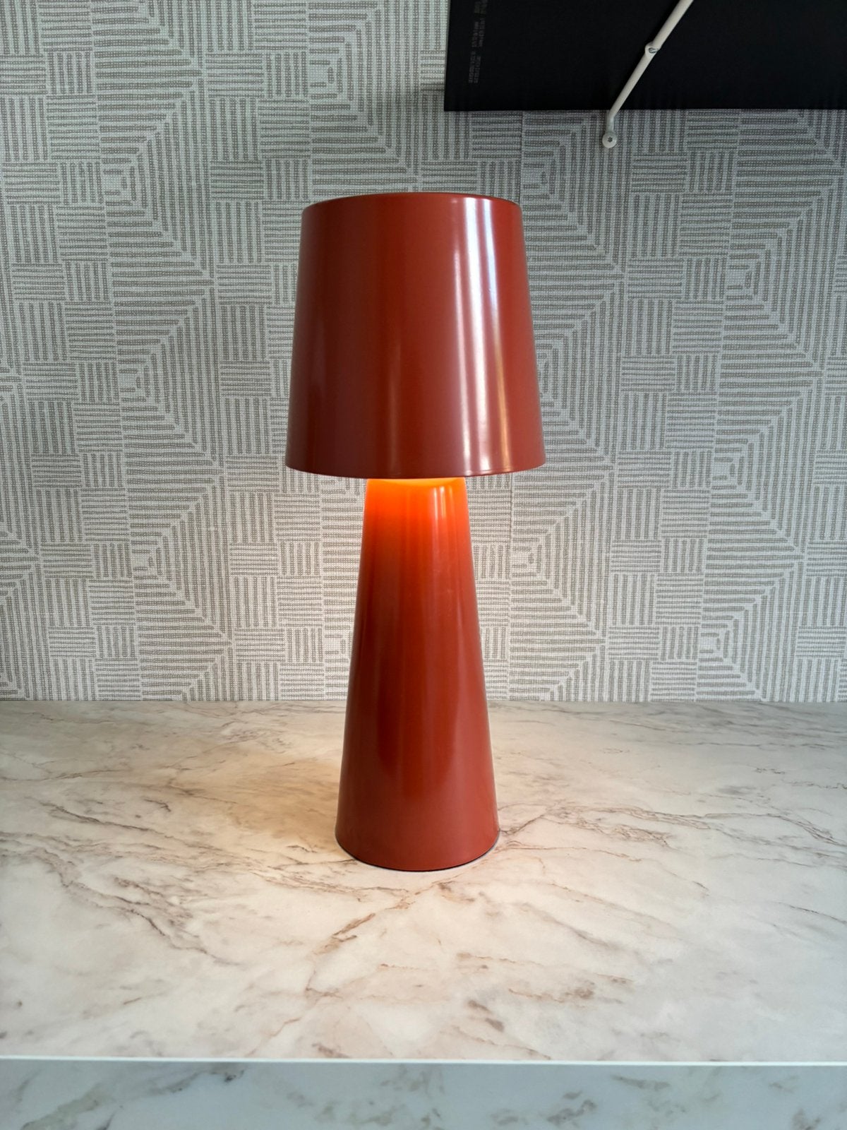 Kave Arenys tafellamp terracotta oplaadbaar USB, Huis en Inrichting, Lampen | Tafellampen, Ophalen of Verzenden, Zo goed als nieuw
