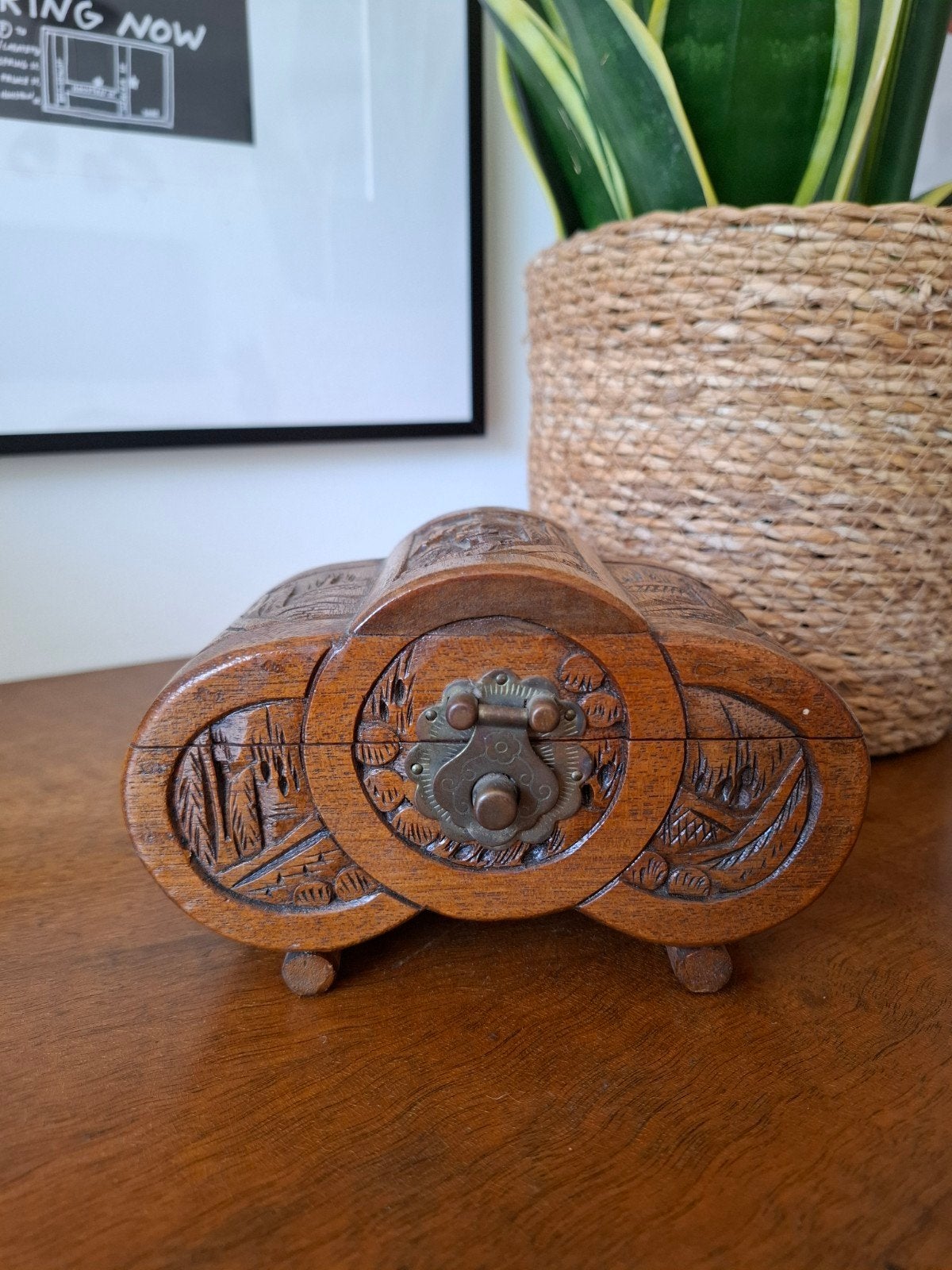 Vintage antiek trinket box, Ophalen of Verzenden