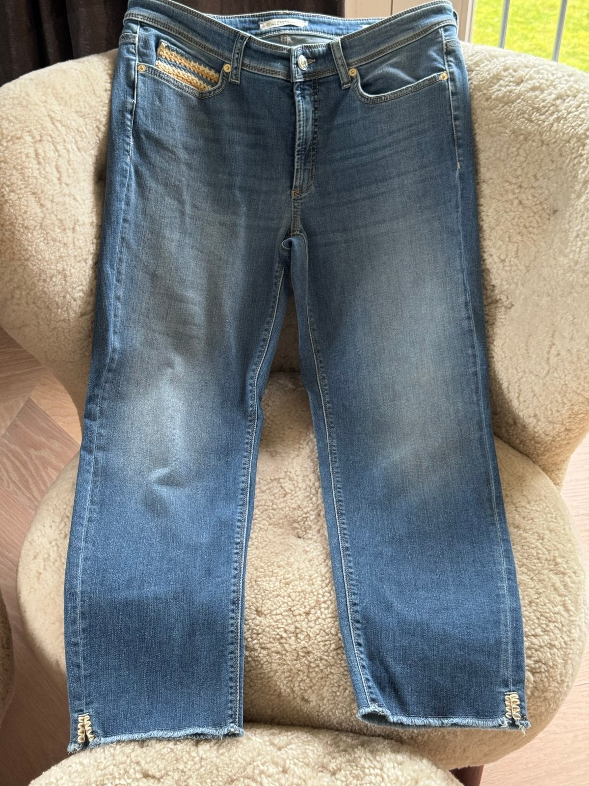 Cambio Piper Premium Jeans - Dames Jeansmaat D42, Verzenden, Zo goed als nieuw, Blauw, W33 - W36 (confectie 42/44)