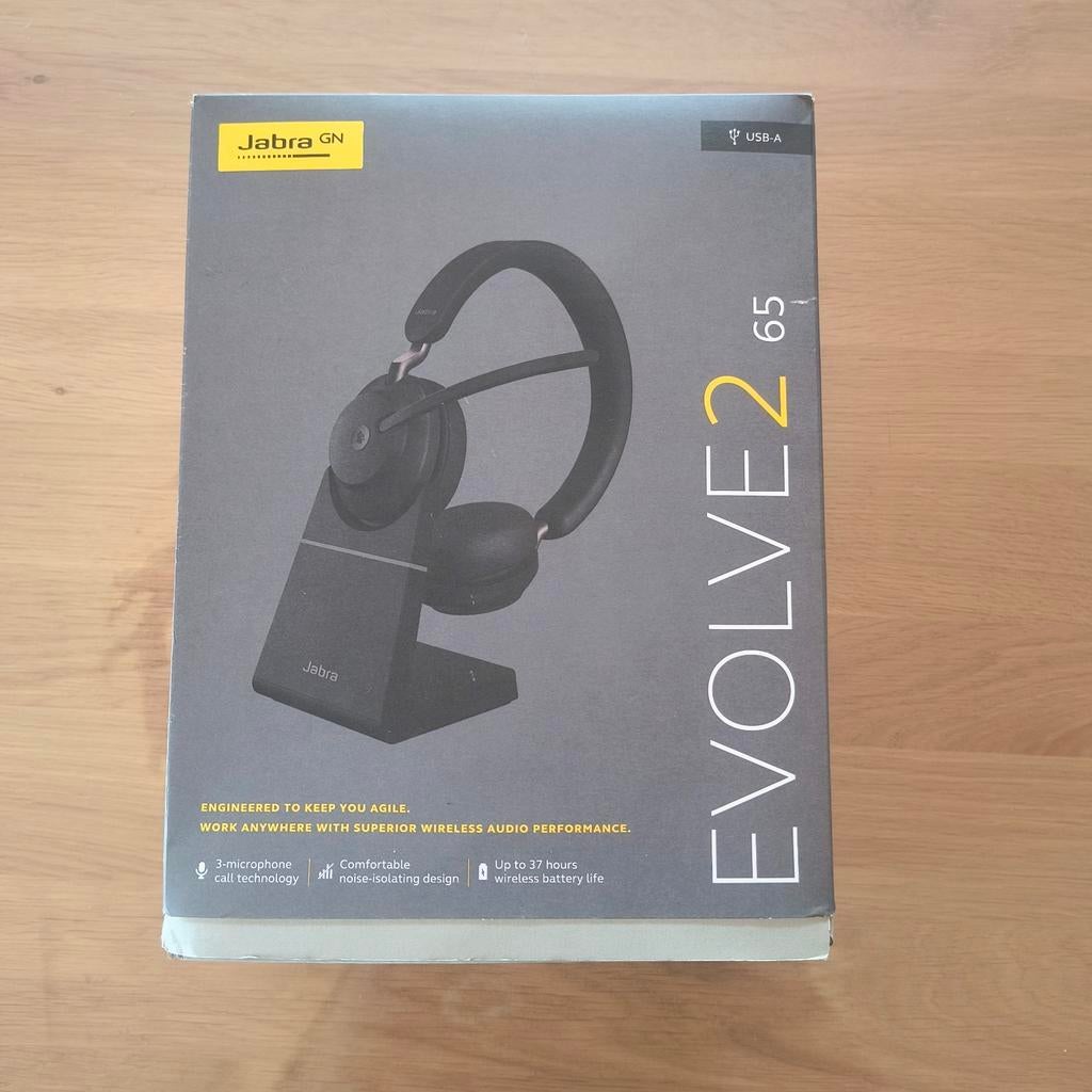 Jabra Evolve2 65 nieuw, Computers en Software, Headsets, Nieuw, Ophalen of Verzenden