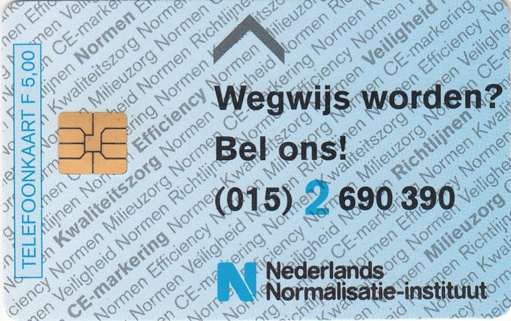 Telefoonkaart CRD179 Nederlands Normalisatie-Instituut, Verzamelen, Verzenden, Nederland