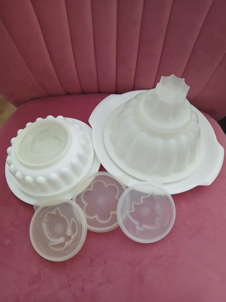 Tupperware Vormen Set - Vintage Keukenaccessoires, Huis en Inrichting, Keuken | Tupperware, Ophalen of Verzenden, Gebruikt, Wit