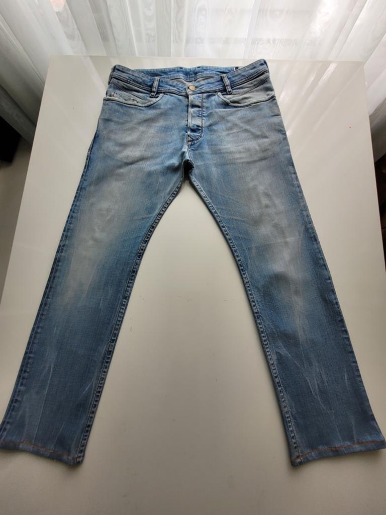 CLASSIC DIESEL POIAK SLIM TAPERED STRETCH JEANS SIZE 34, Ophalen of Verzenden, Zo goed als nieuw, Blauw, W33 - W34 (confectie 48/50)