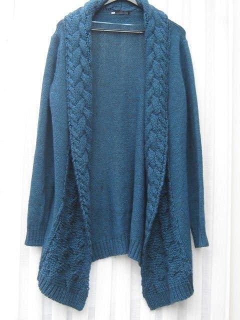 WE PETROL BLAUW LANGER VEST MAAT L, Maat 38/40 (M), Blauw, Ophalen of Verzenden, WE.