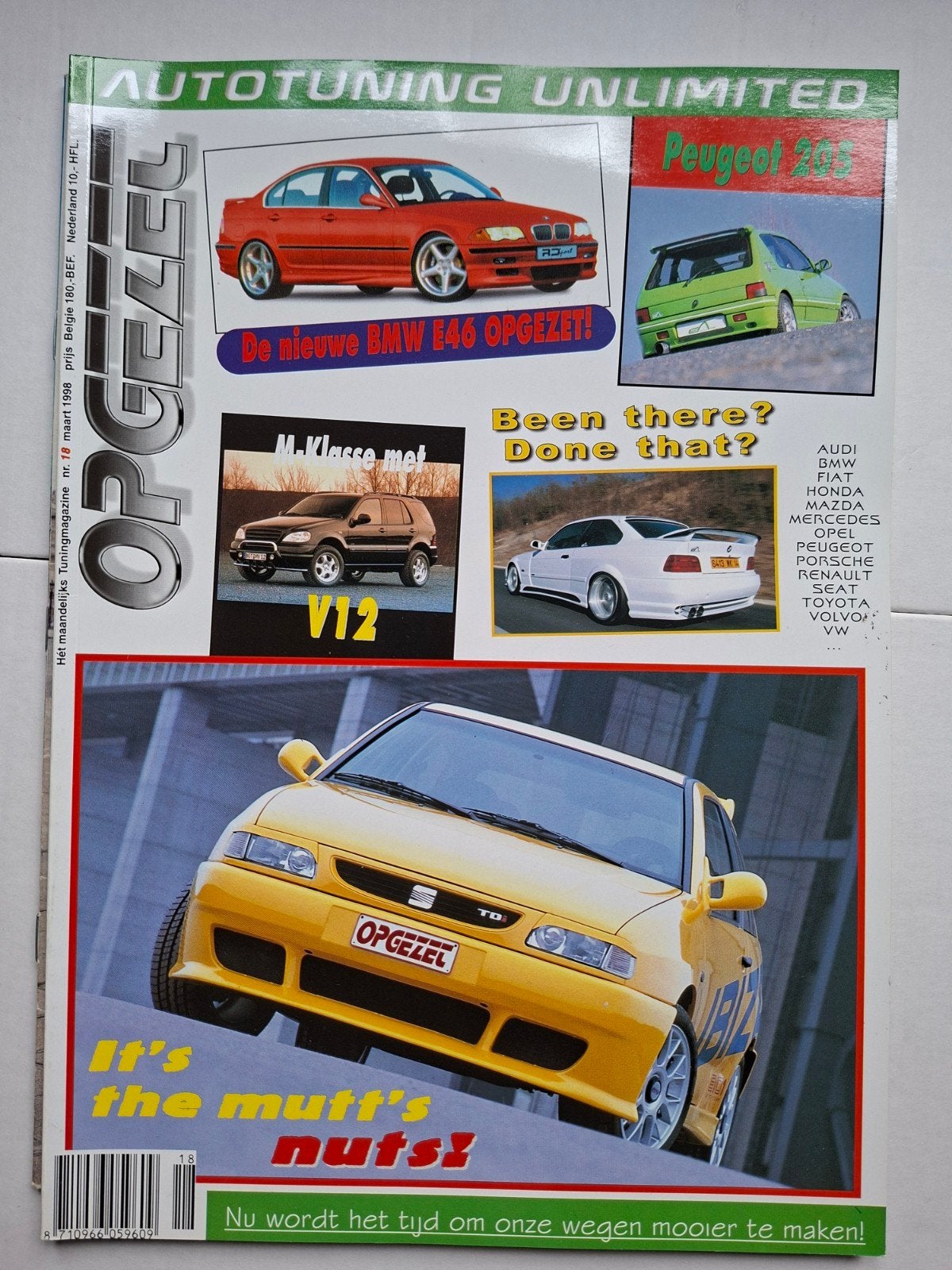 Autotuning Unlimited Magazine - Maart 1998, Ophalen of Verzenden, Zo goed als nieuw