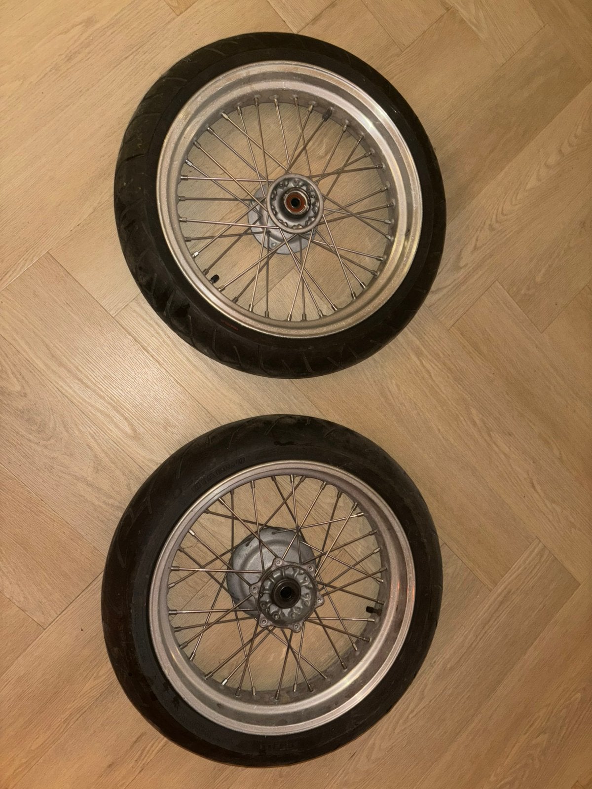 Set Supermotard Velgen Kawasaki KLX - 17”, Motoren, Ophalen, Gebruikt