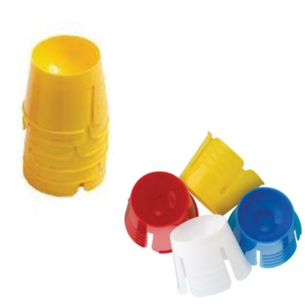 50x plastic/ kunststof dappenglaasje-dappendish  GEEL, Sieraden, Tassen en Uiterlijk, Uiterlijk | Cosmetica en Make-up, Ophalen of Verzenden