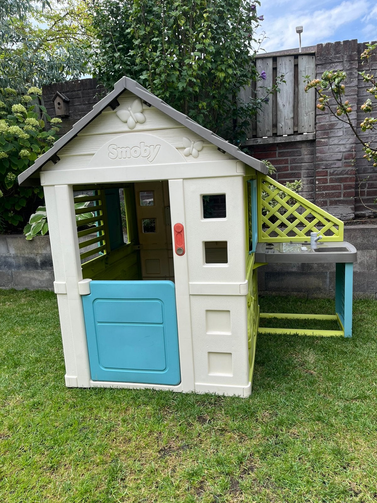 Smoby speelhuisje met speelkeuken, Ophalen, Gebruikt, Kunststof