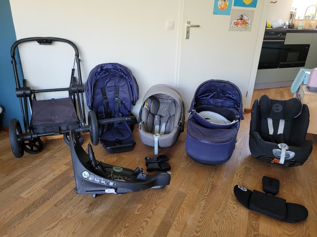 3 in 1 kinderwagen & 2x autostoel (newborn & t/m 4 jr), Combiwagen, Ophalen, Overige merken, Luchtbanden