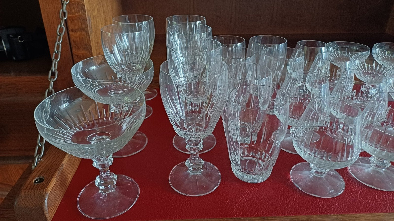 Kristallen glazen set, Ophalen, Zo goed als nieuw, Overige typen