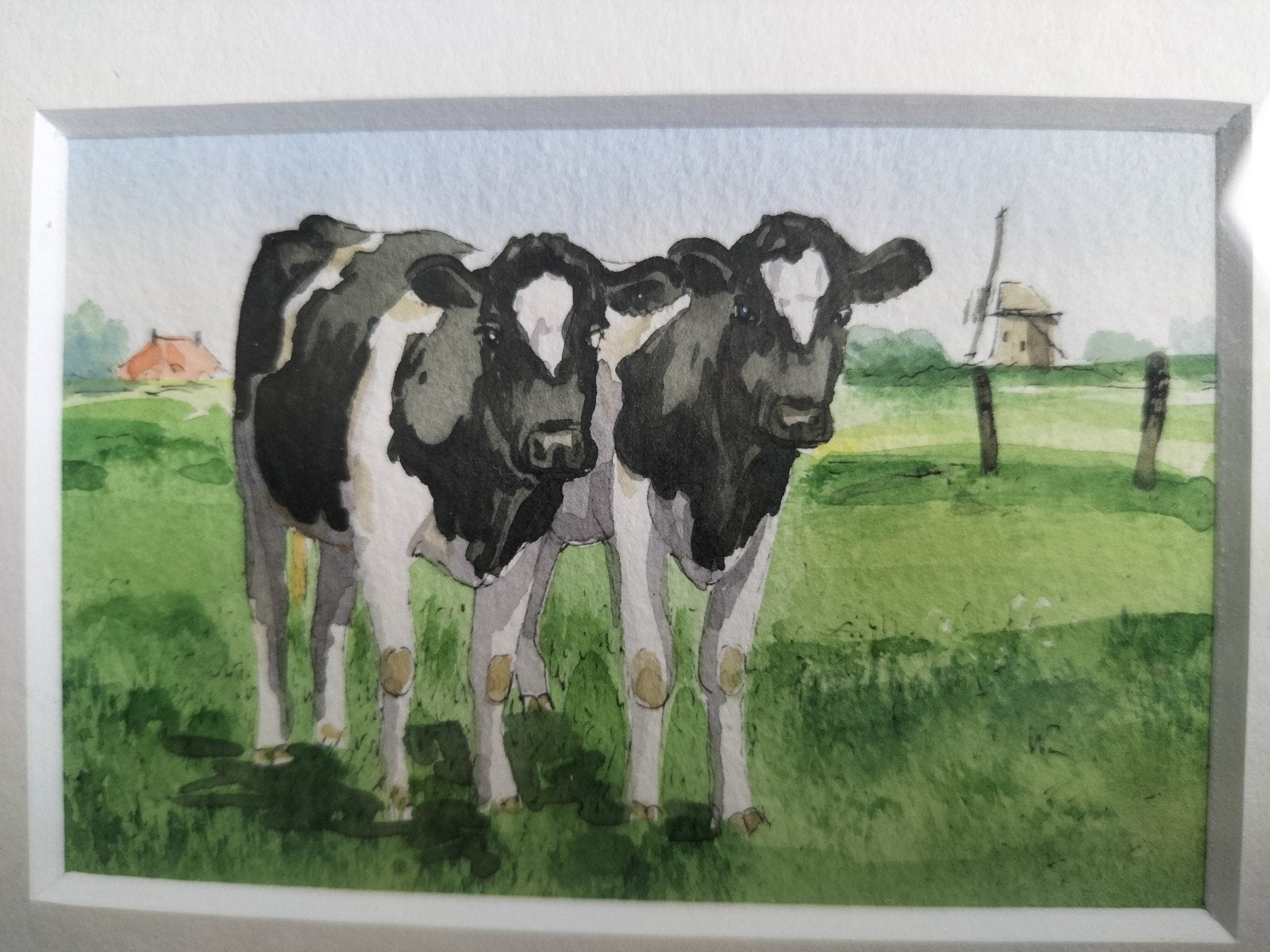 Wiebe van der Zee aquarel, Antiek en Kunst, Ophalen of Verzenden