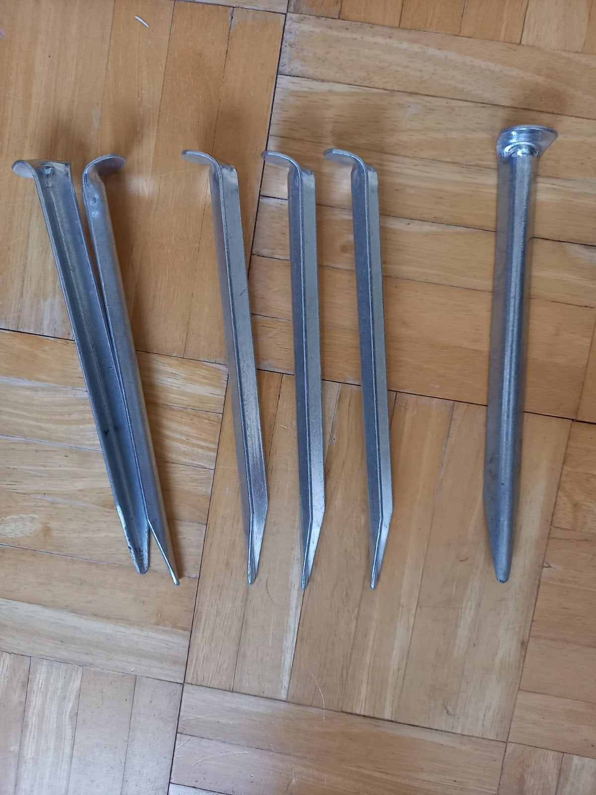 6 tentharingen, Ophalen of Verzenden, Gebruikt
