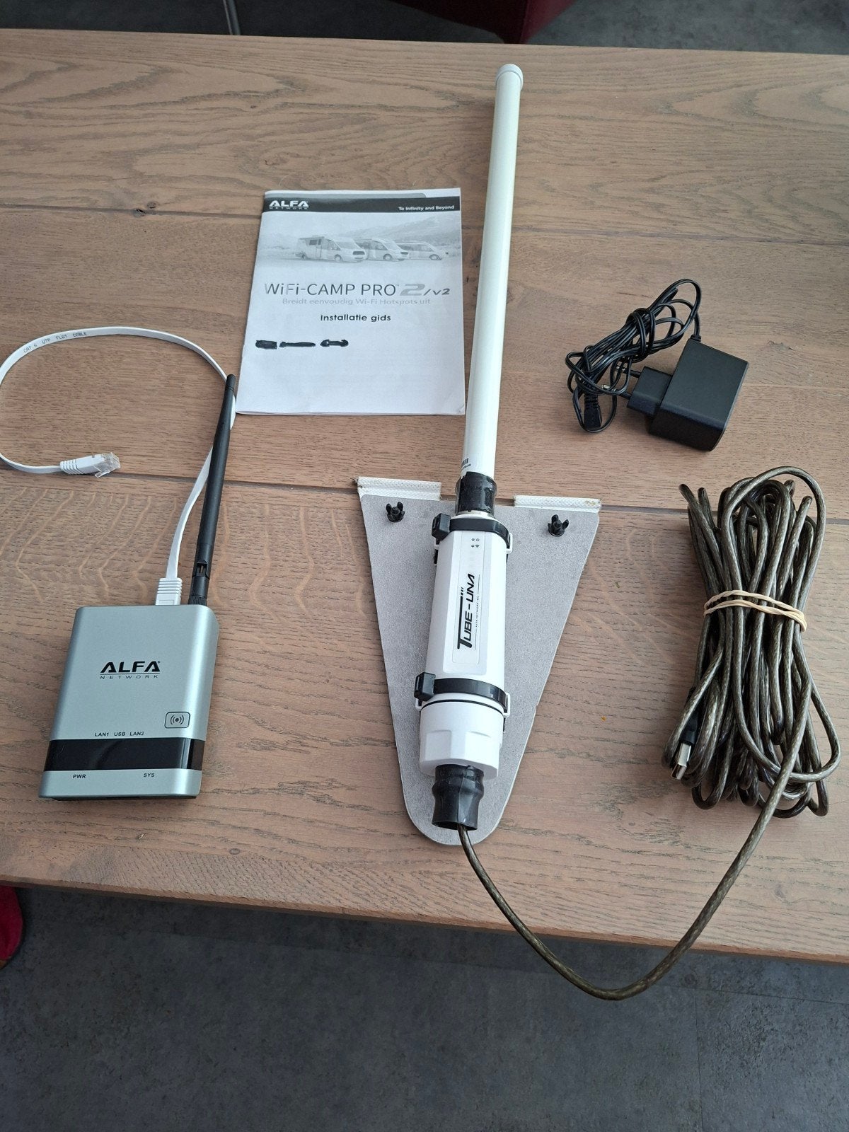 Alfa WiFi-CAMP PRO 2v2 Router set voor camping/camper, Ophalen of Verzenden, Zo goed als nieuw, Router, Alfa