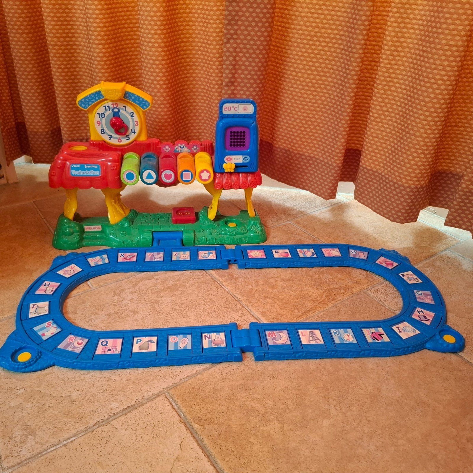 VTech SmartVille Treinstation met licht en geluid, Ophalen of Verzenden, Gebruikt, Overige typen, Met licht