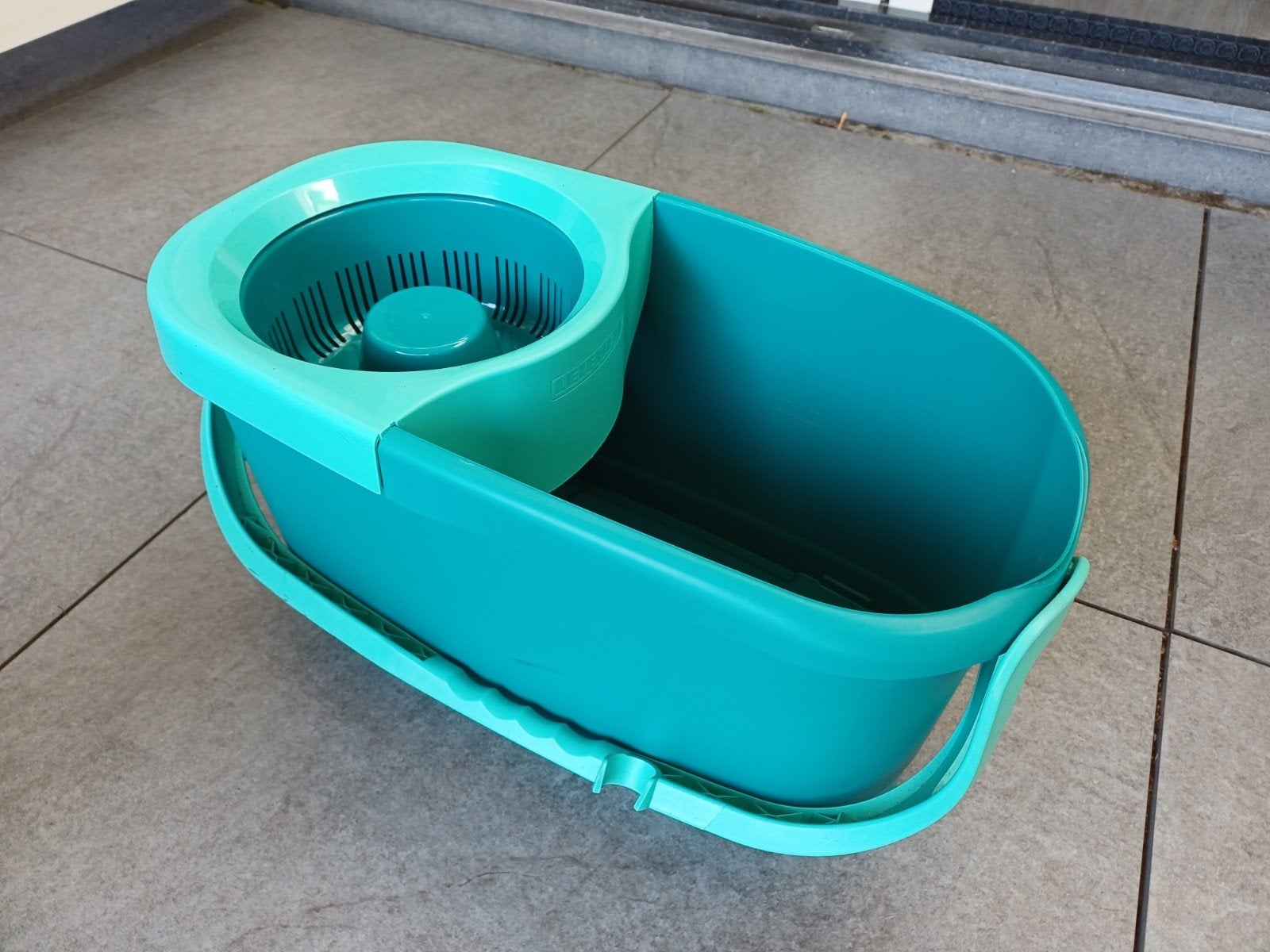 Leifheit Dweilemmer met pers - Turquoise, Huis en Inrichting, Schoonmaakartikelen, Ophalen, Dweilemmer, -bak, of -wagen
