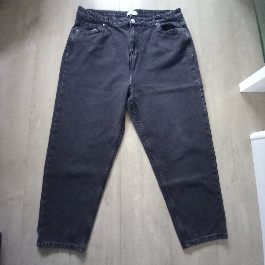Janina zwarte spijkerbroek/Jeans maat 48., Kleding | Dames, Spijkerbroeken en Jeans, Ophalen of Verzenden, Zo goed als nieuw, Zwart