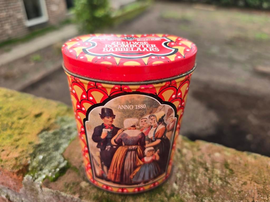 Vintage Zeeuws blik, roomboter babbelaars, Joosse Middelburg, Verzamelen, Blikken, Ophalen of Verzenden, Gebruikt, Overige