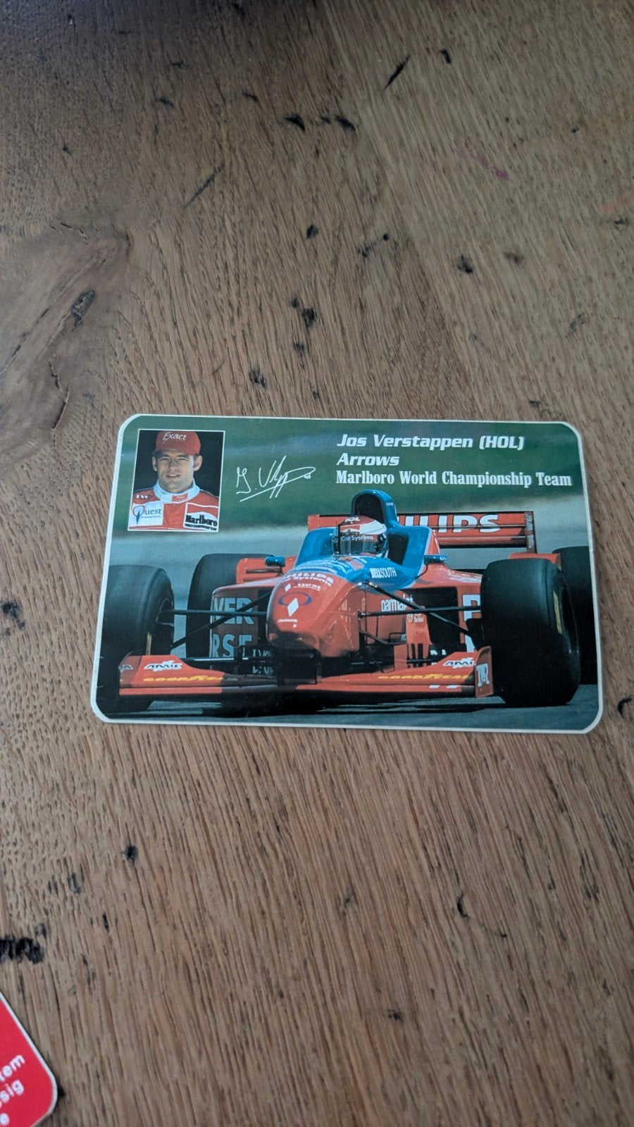 Jos Verstappen F1 sticker - Marlboro World Championship Team, Ophalen of Verzenden