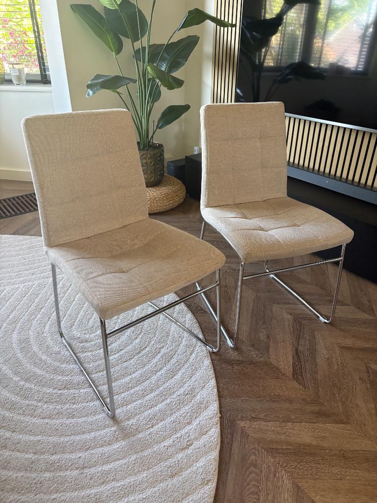 Eetkamerstoelen, Ophalen, Zo goed als nieuw, Grijs, Vijf, Zes of meer stoelen