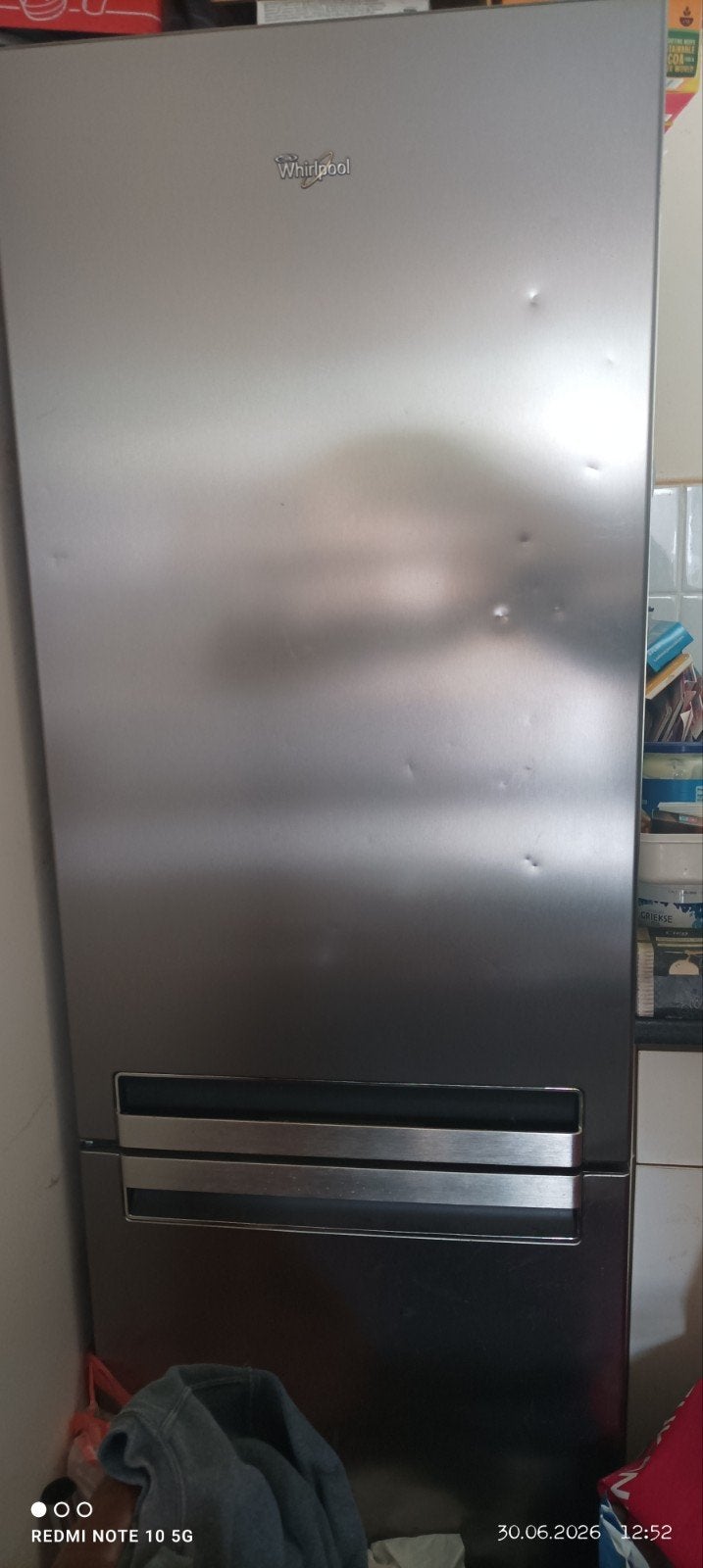 Whirlpool koel/vries combinatie, Ophalen, 200 liter of meer, 60 cm of meer, Met aparte vriezer