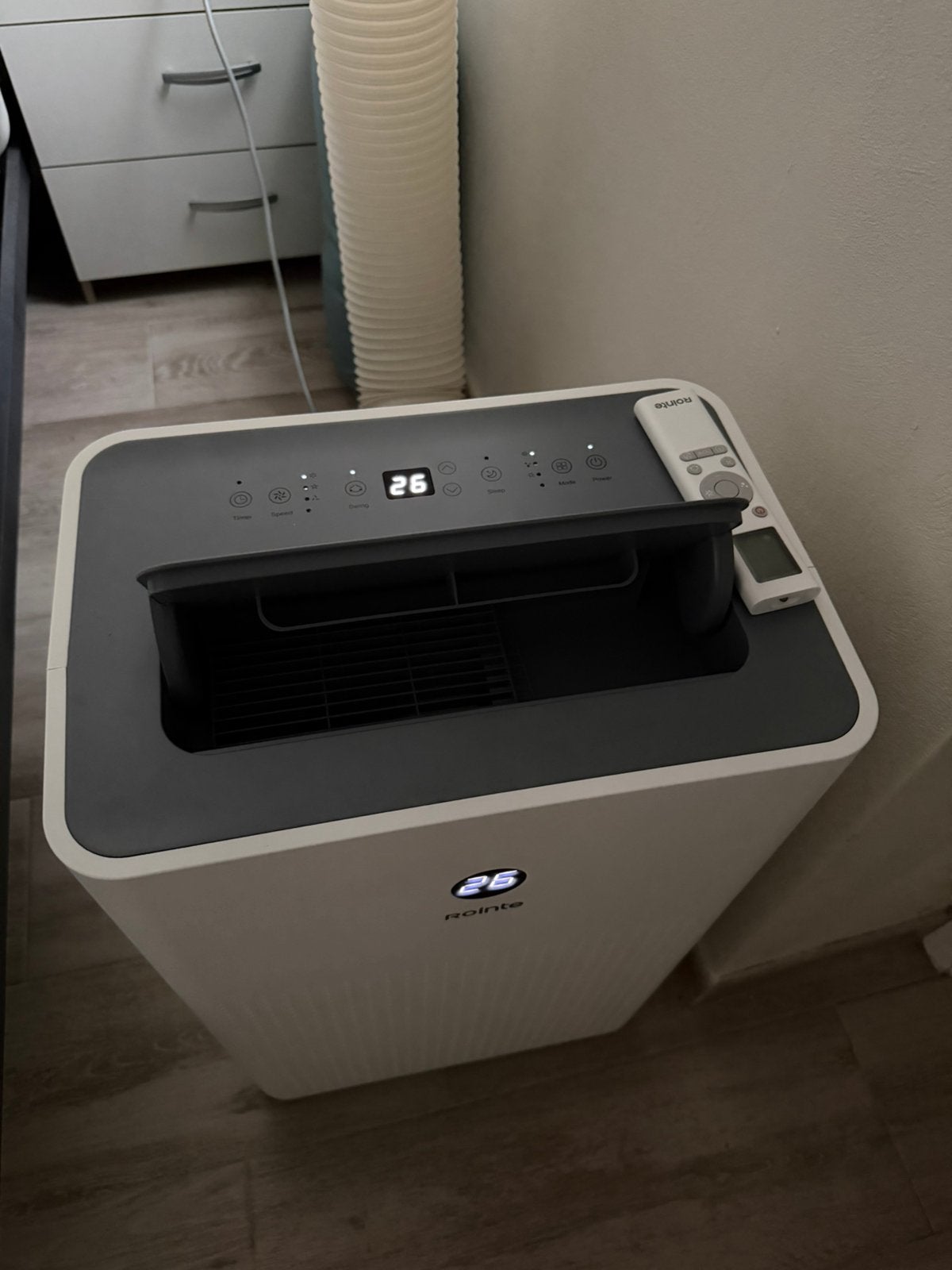 Rointe mobiele airco 12.000 BTU - zo goed als nieuw, Witgoed en Apparatuur, Airco's, Ophalen, Zo goed als nieuw, Mobiele airco