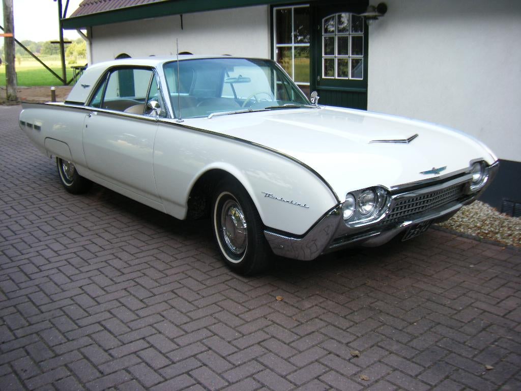 Ford Usa Thunderbird 1962 Wit, Auto's, Oldtimers, Particulier, Ford USA, Benzine, Coupé, Automaat, Wit, Beige, Leder, Achterwielaandrijving