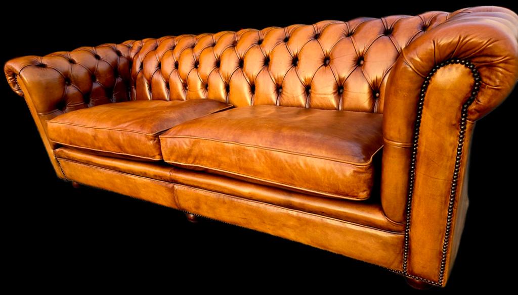 Luxe Chesterfield bank Bendic + BEZORGING GRATIS, Onbekend, Driepersoons, Zo goed als nieuw, Rechte bank