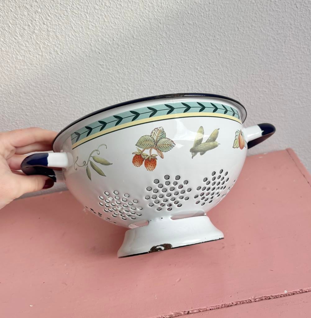 Villeroy & Boch geëmailleerd vergiet, Ophalen of Verzenden