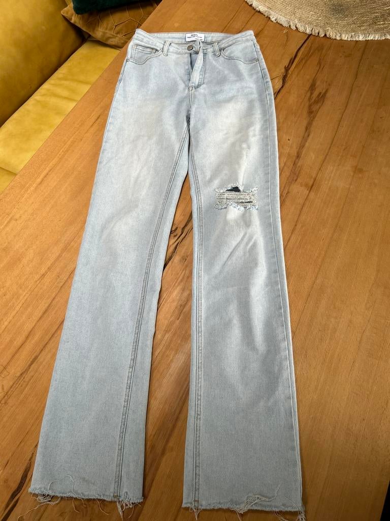 Licht blauwe spijkerbroek, straight leg, Redial, maat 36, Ophalen of Verzenden, Zo goed als nieuw, Blauw, W28 - W29 (confectie 36)