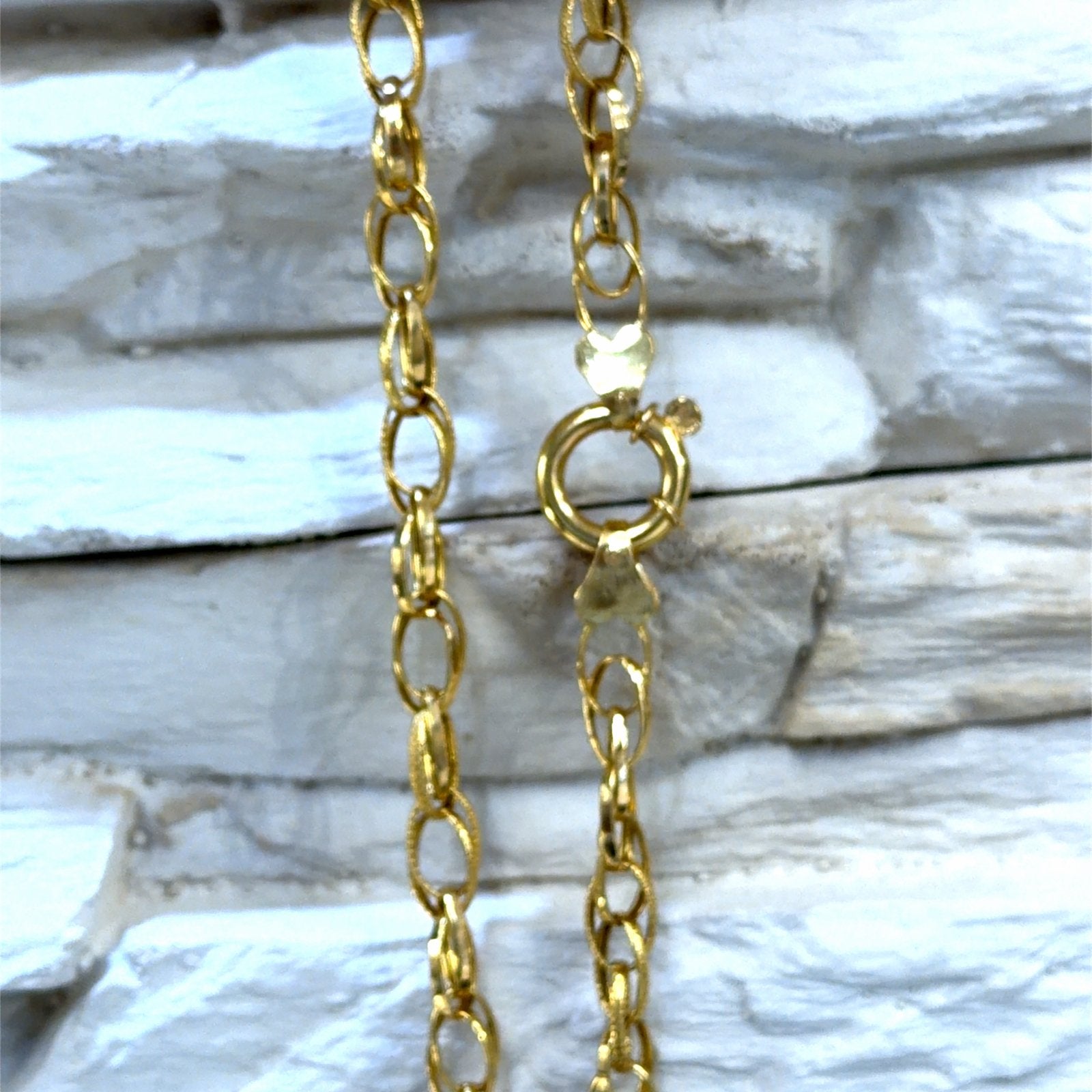 Gouden dames ketting - 21karaat, W, Ophalen of Verzenden, Zo goed als nieuw, W