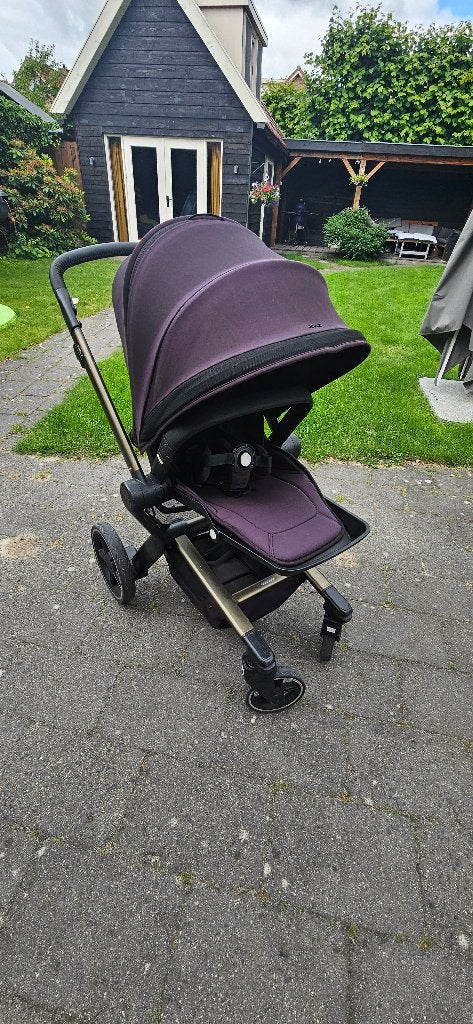 Joolz Hub+ kinderwagen - Brilliant Black, Gebruikt, Verstelbare duwstang, Ophalen, Kinderwagen