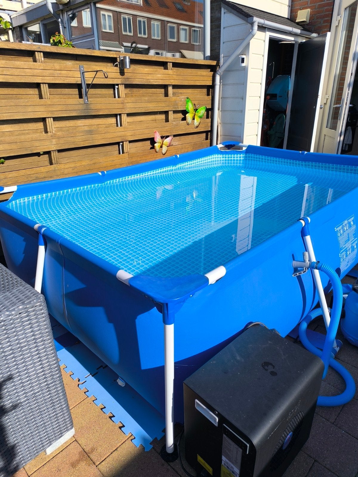Intex Opzetzwembad 3x2x0.75 incl filter en veel accessoires, Tuin en Terras, Zwembaden, Ophalen, Gebruikt, Opzetzwembad, Rechthoekig