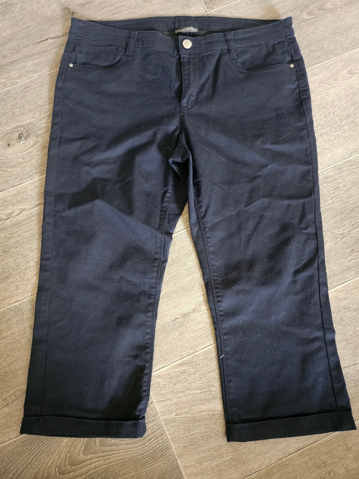 Donkerblauwe capri broek van Yessica, maat 42, Yessica, Ophalen of Verzenden