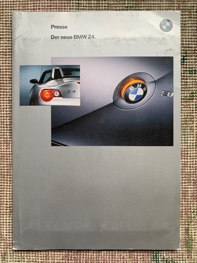 Persmap BMW Z4 roadster E85 2002 introductie izgs
