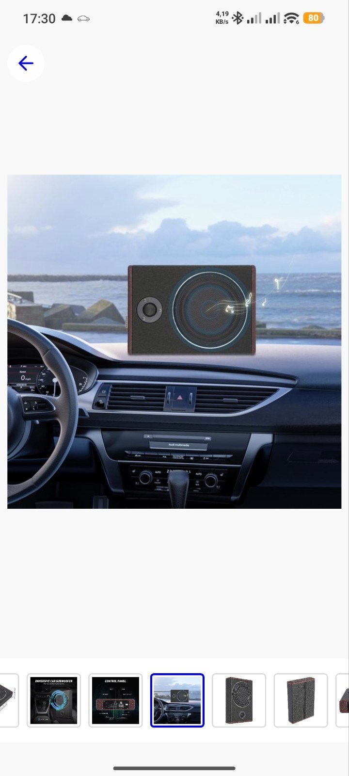 auto Subwoofer 2 weg systeem rms 200 Watt , muziek 600Watt, Ophalen of Verzenden, Nieuw