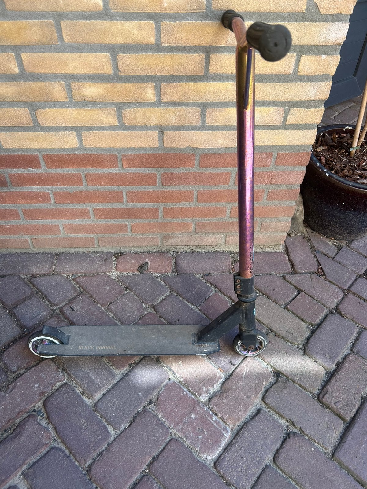 Stuntstep rainbow BIEDEN!, Fietsen en Brommers, Ophalen of Verzenden, Zo goed als nieuw, Gewone step