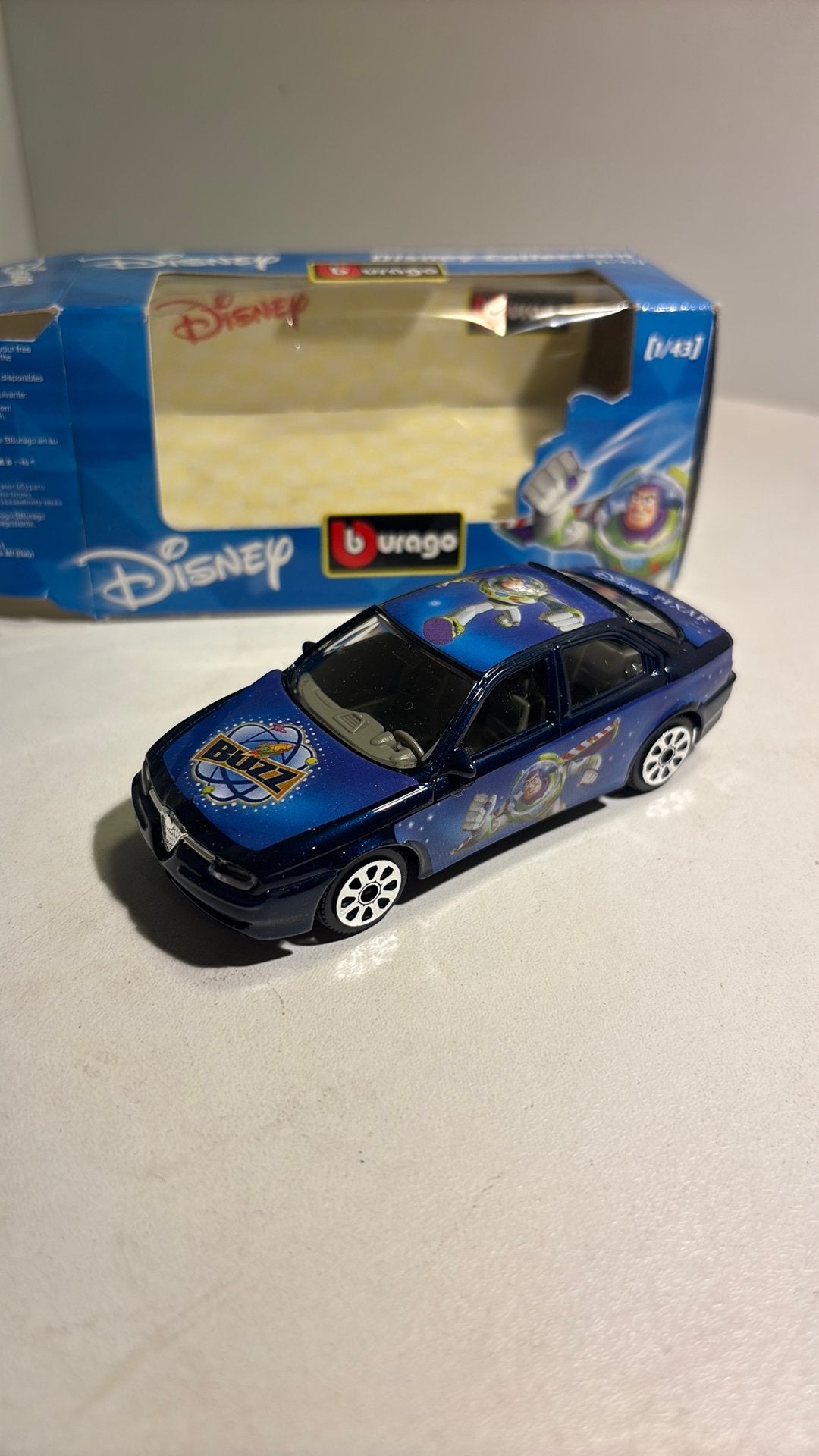 Alfa romeo 156 toystory disney bburago 1.43, Overige merken, Auto, Ophalen of Verzenden, A