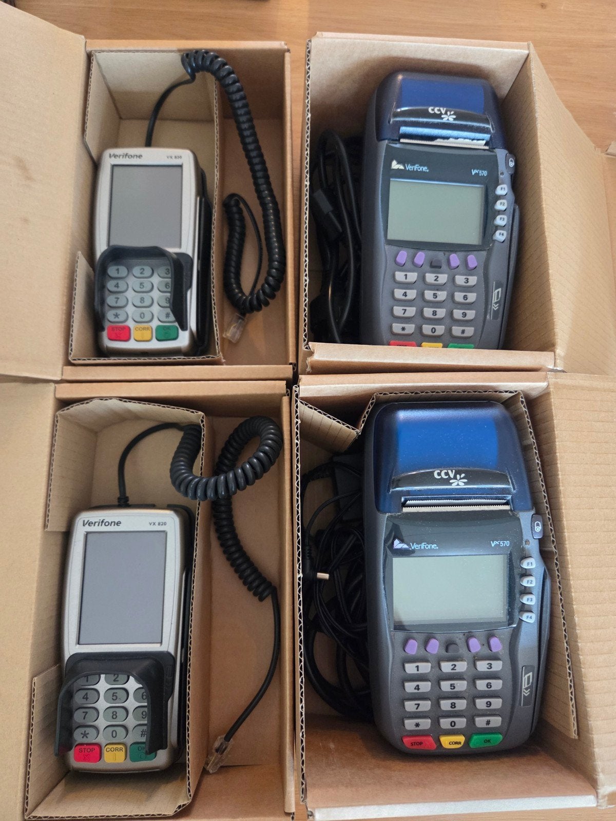 2 sets Verifone VX570 en VX820 pinautomaat, Ophalen of Verzenden