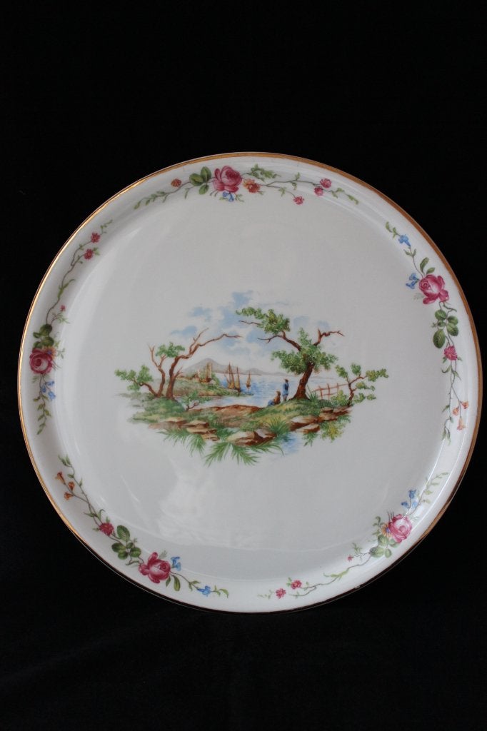 Antiek Limoges Haviland groot serveerbord 1880-1900, Antiek en Kunst, Ophalen of Verzenden