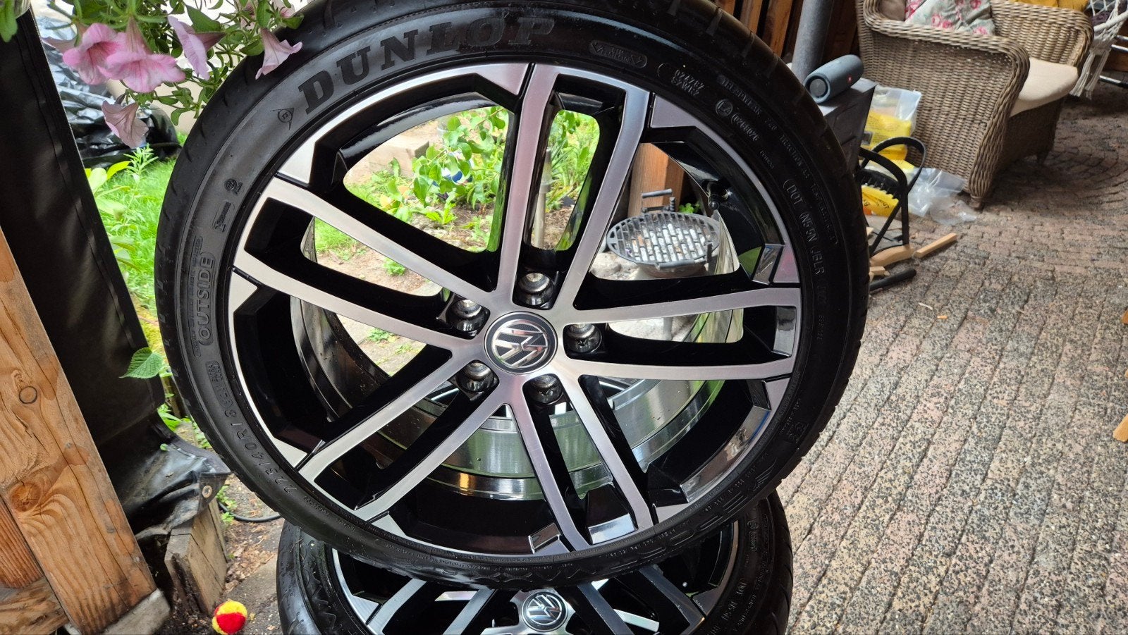 Originele VW Nogaro 18 inch set GTI GTE GTD., Ophalen, 18 inch, Gebruikt, Banden en Velgen